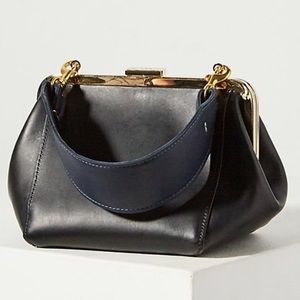 Clare V Vivier Le Box Leather Bag in Black NEW